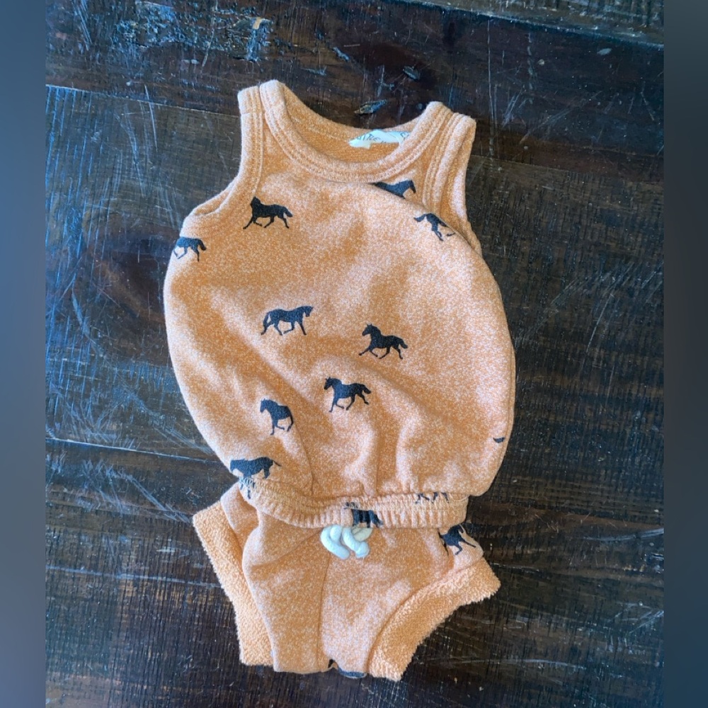 Baby girl romper, it’s a thicker material size 0-3